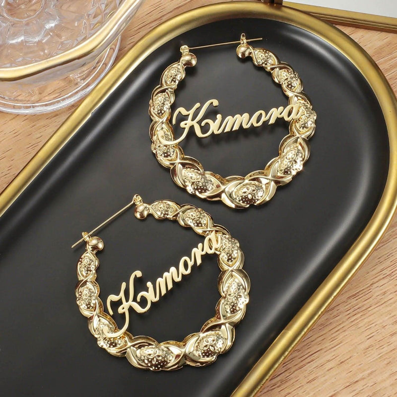 Custom Name Earrings XOXO
