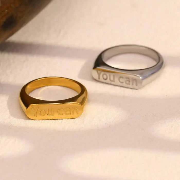 Custom Engraving Name Ring