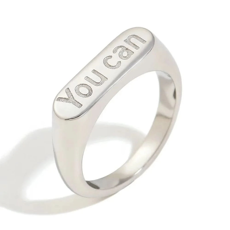 Custom Engraving Name Ring
