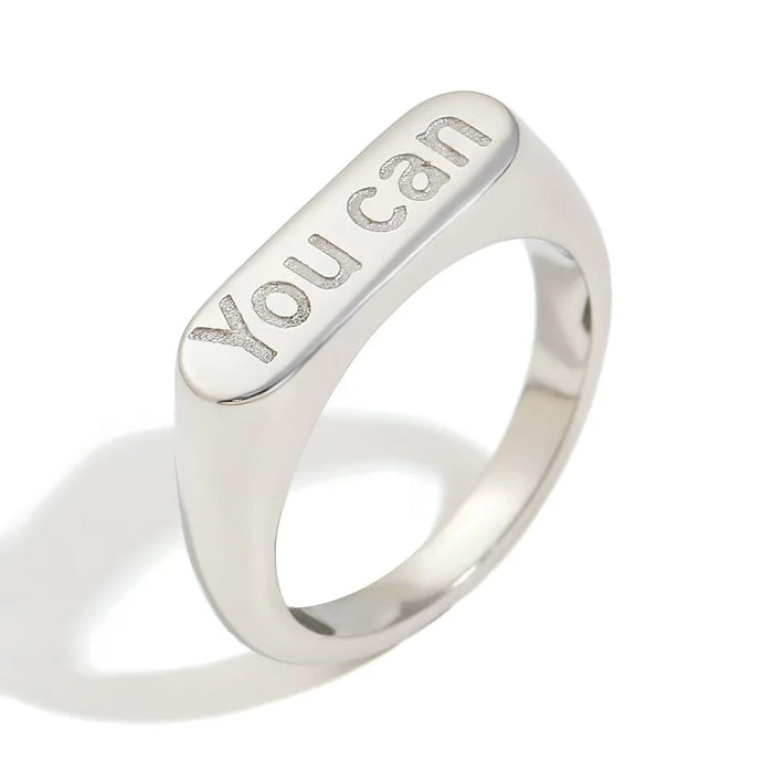 Custom Engraving Name Ring