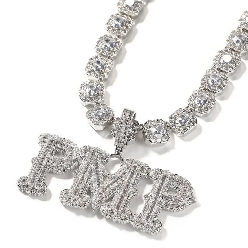 Hiphop Iced Out Bold Customized Name Necklace