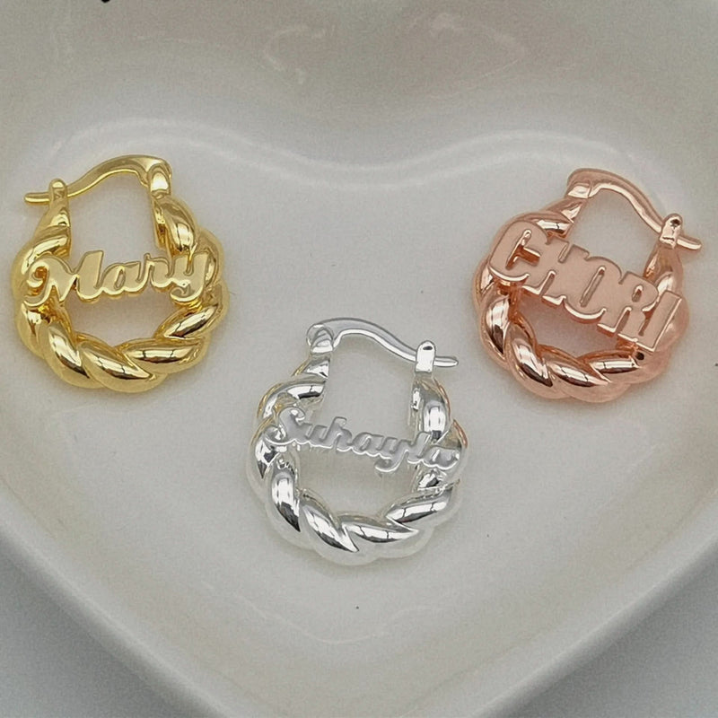 Baby Custom Name Earrings