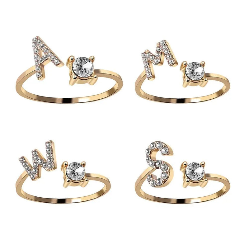 Custom CZ Initial Ring