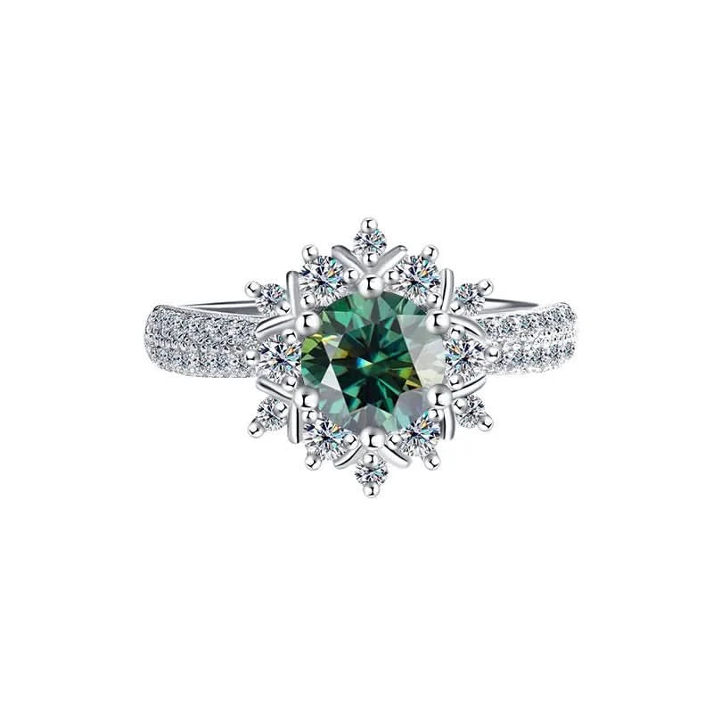 Round Cut Moissanite Stylish Engagment Solitaire Ring