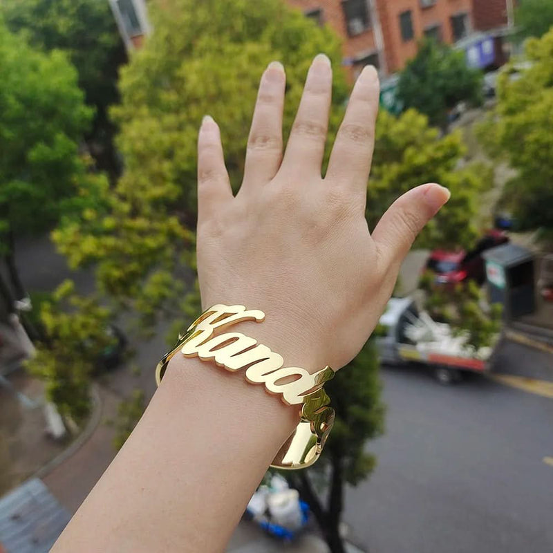 Bold Custom Name Bangle