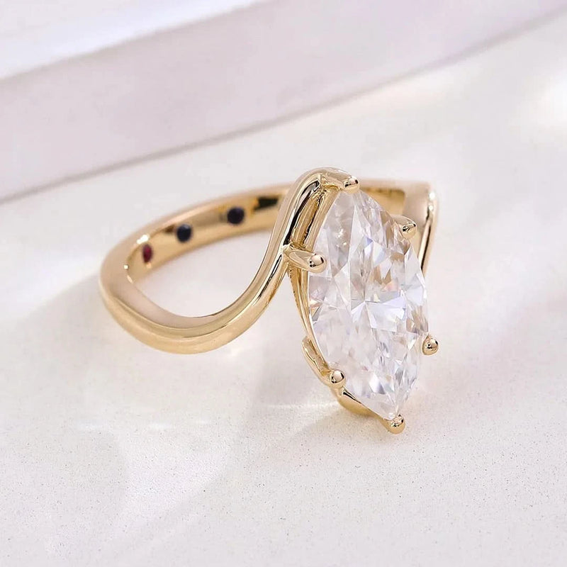 3 Carat Marquise Diamond Ring