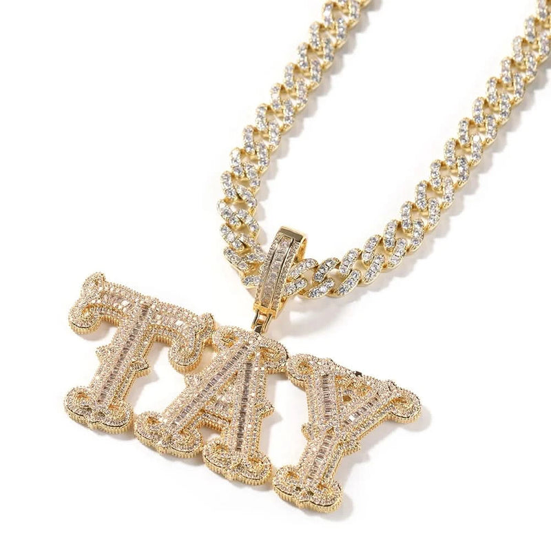 Hiphop Iced Out Bold Customized Name Necklace