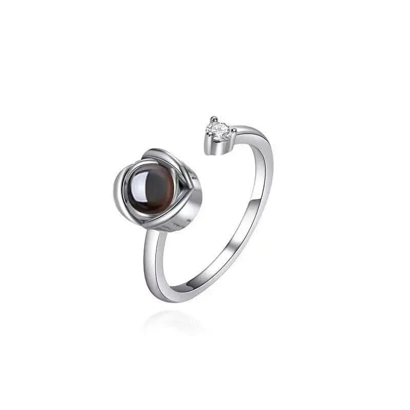 Love You Written 100 Languages Projection Ring