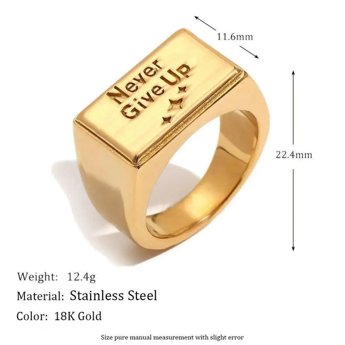 Custom Engraving Name Ring