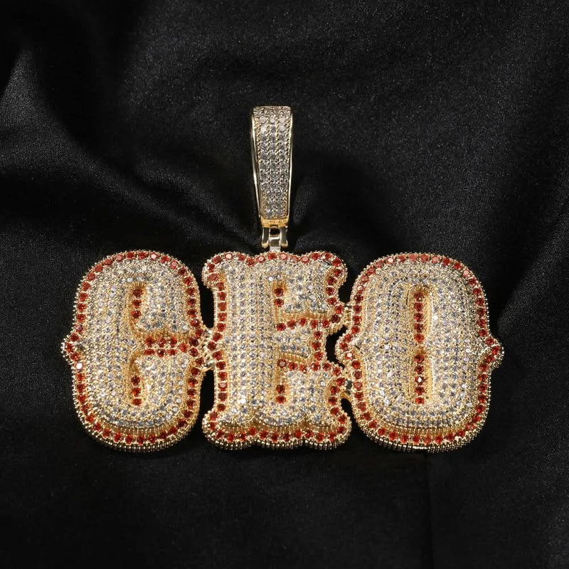 Custom Hiphop Name Necklace Stainless Steel