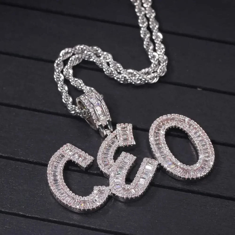 Hiphop Iced Out Letters Customized Name Necklace