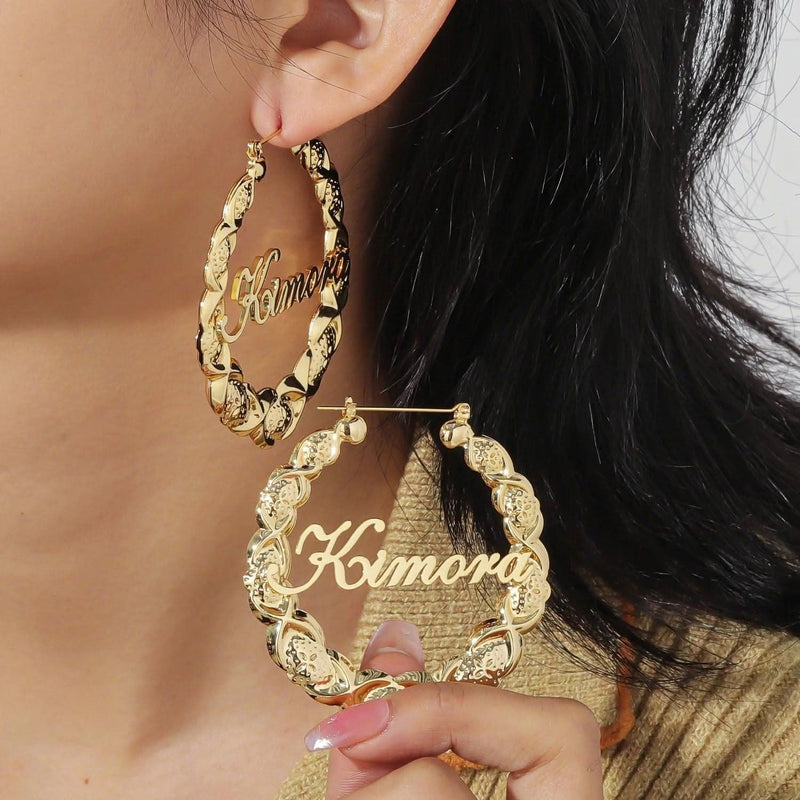 Custom Name Earrings XOXO
