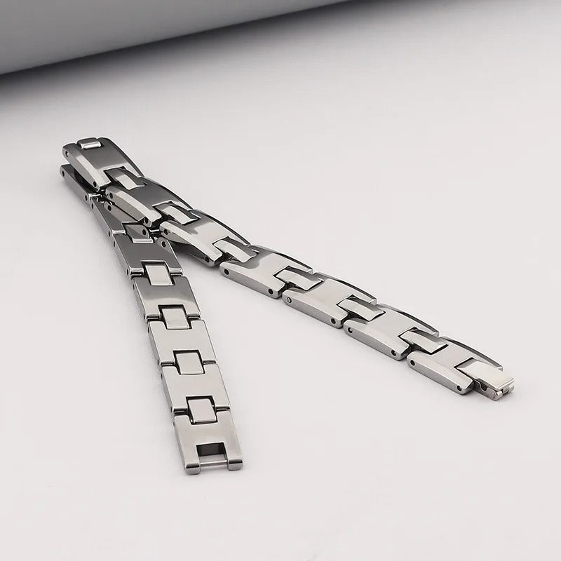 Mirror Finish Tungsten Link Bracelet