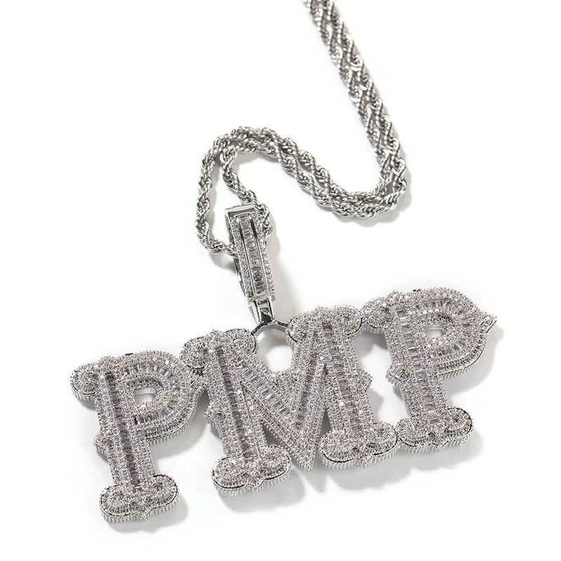 Hiphop Iced Out Bold Customized Name Necklace