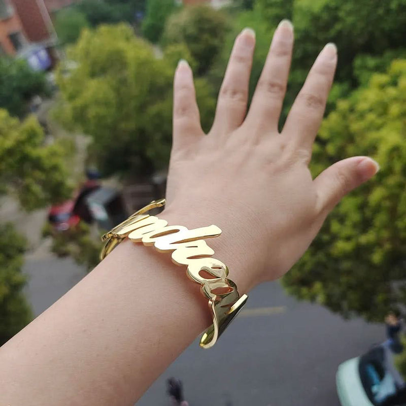 Bold Custom Name Bangle