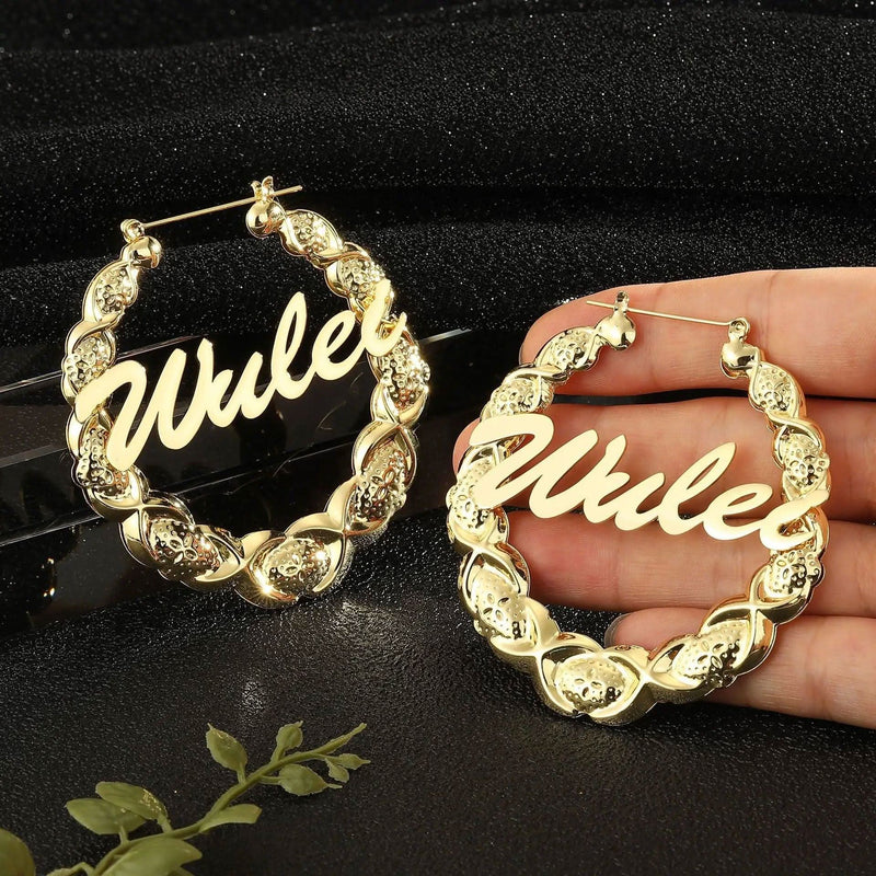 Custom Name Earrings XOXO