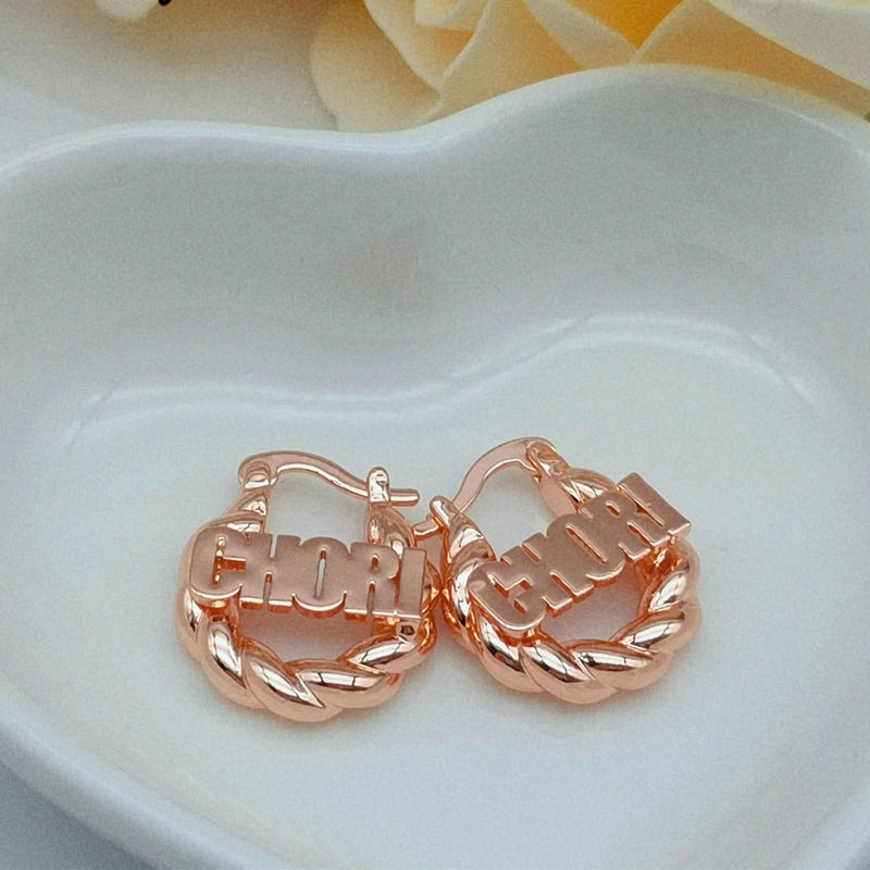 Baby Custom Name Earrings