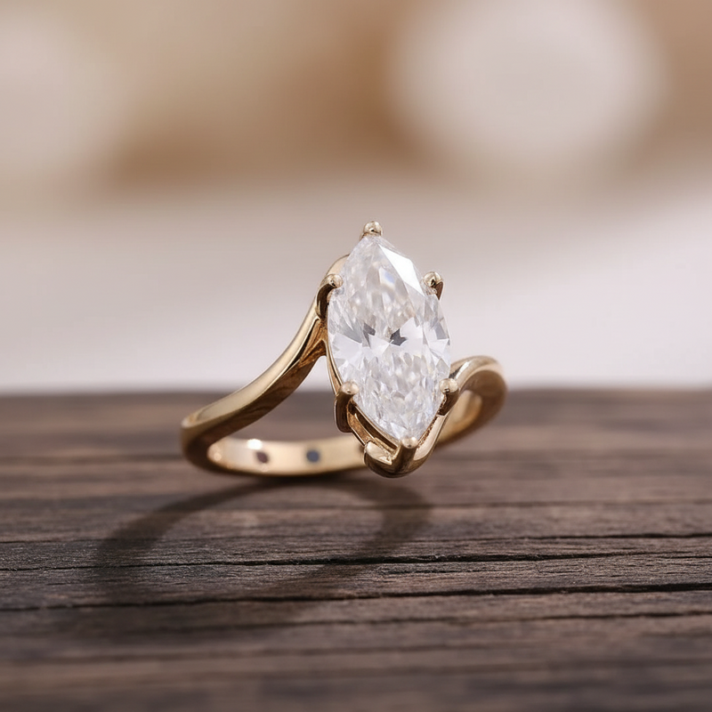3 Carat Marquise Diamond Ring