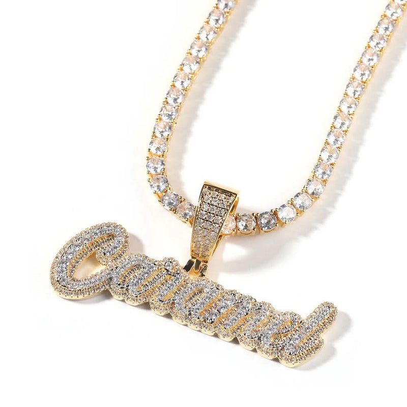 Iced Out CZ Customized Name Necklace