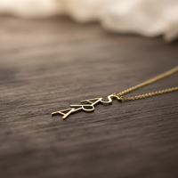 Vertical Custom Name Necklace - view 1