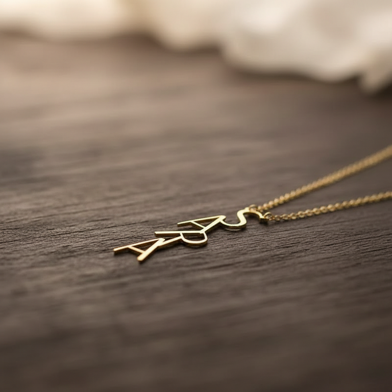 Vertical Custom Name Necklace