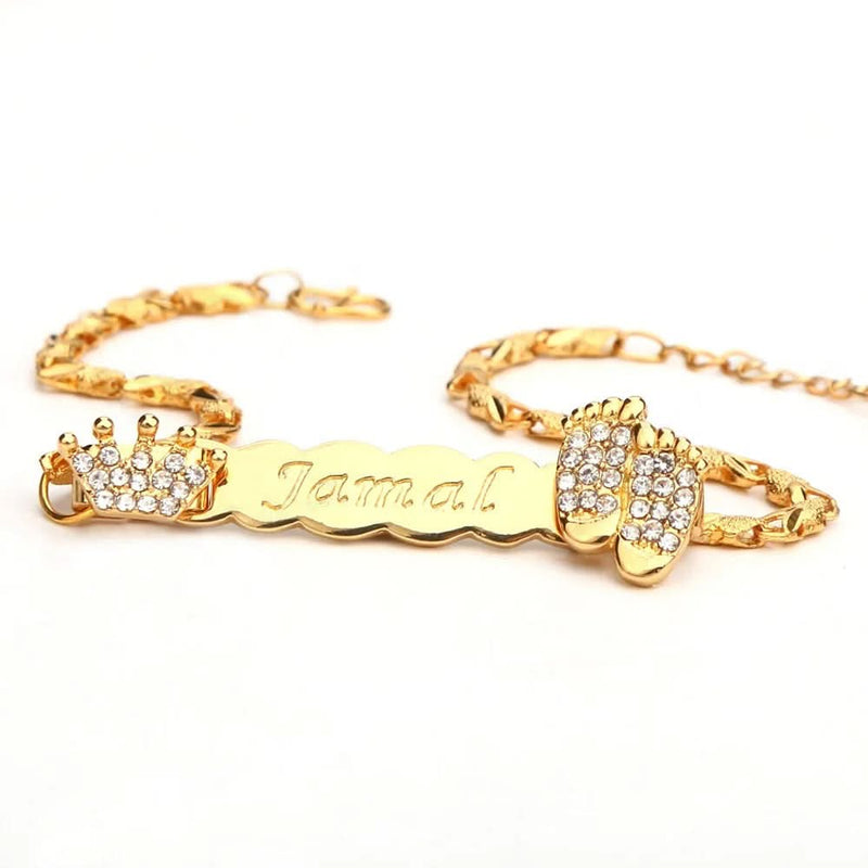Personalized Name Bracelet for Newborn – CZ Customizations