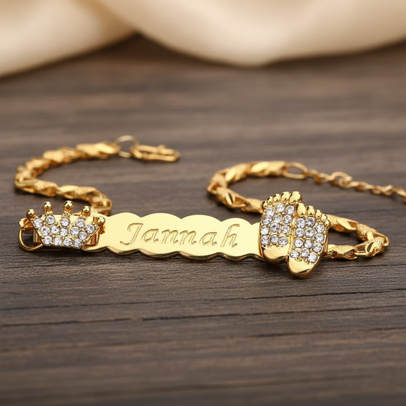 Personalized Name Bracelet for Newborn – CZ Customizations