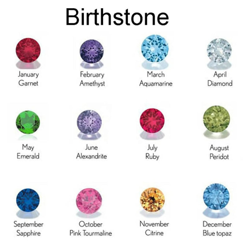 Stethoscope Custom Name Necklace With Personalized CZ Birthstone