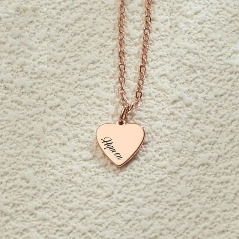 1–5 Minimalist Hearts Name Necklace