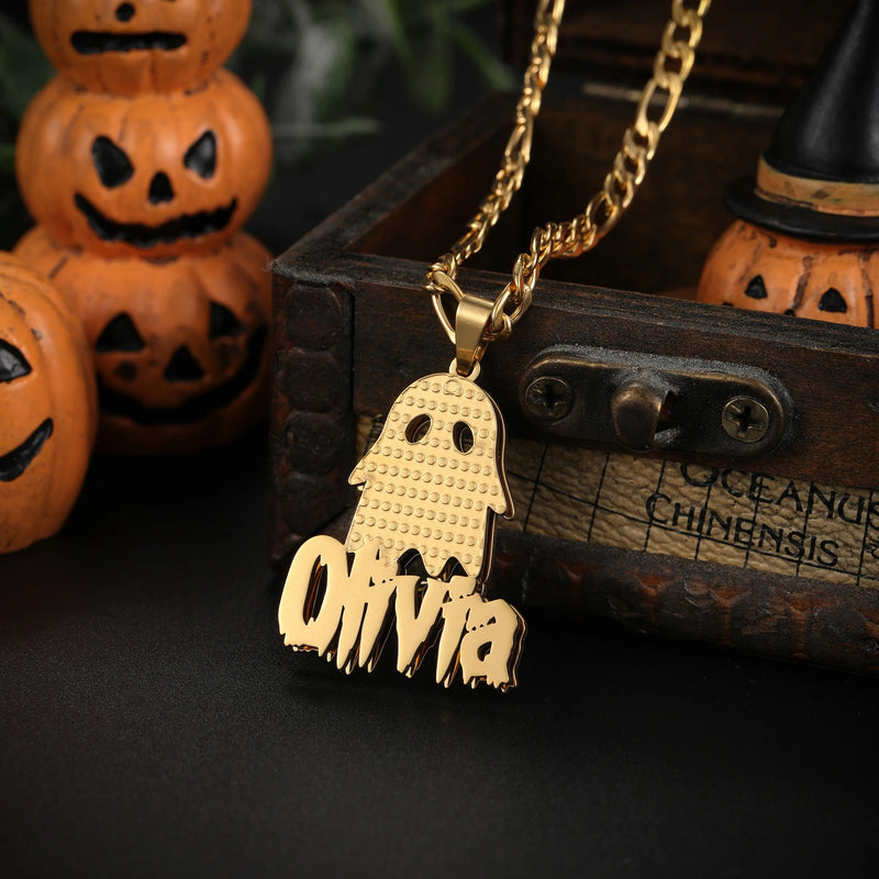 Custom Name BOO Pendent Necklace