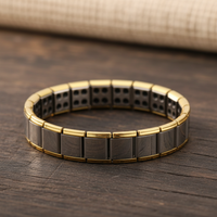 Stainless Steel Magnetic Bracelet — Stretch Fit - view 1