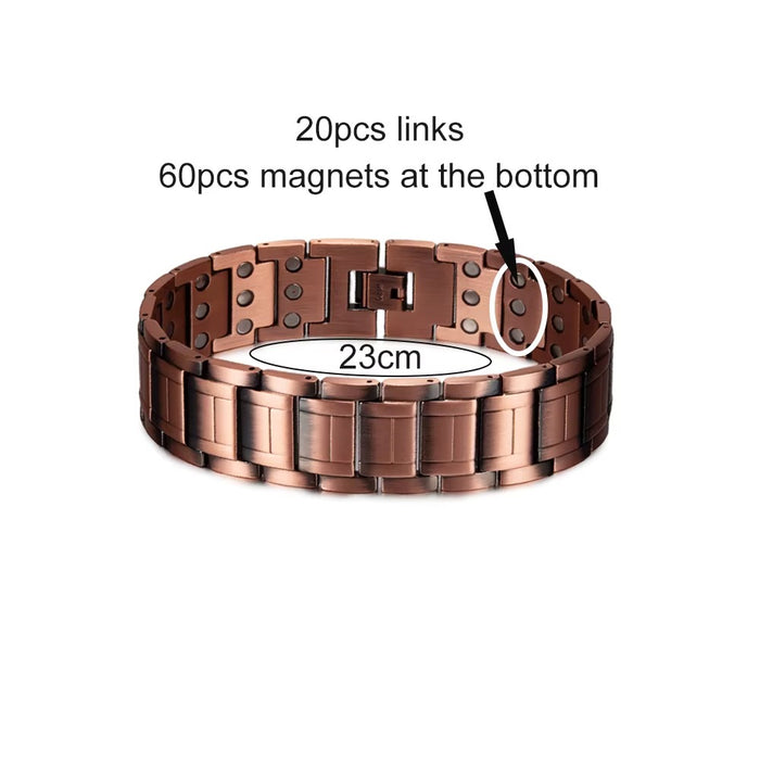 Vinterly Arrow Chain Copper Magnetic Bracelet