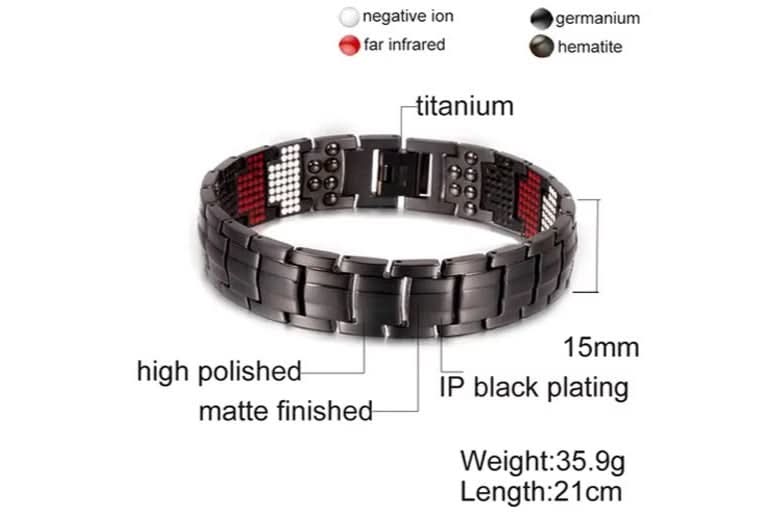 Titanium Magnetic Energy Bracelet for Men