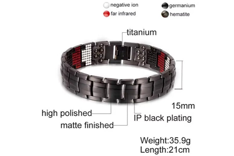 Titanium Magnetic Energy Bracelet for Men
