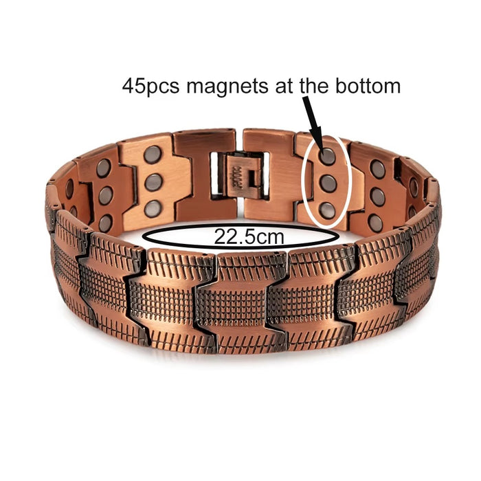 Vinterly Arrow Chain Copper Magnetic Bracelet