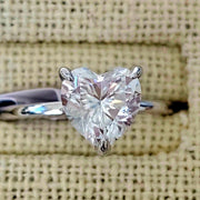 2 Carat Heart Shape Moissanite Ring-Rings-Sairahaz Jewelers