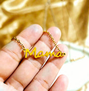 Mama Necklace - Gift for Mother - Gift for Mama-Custom Name Necklace-Sairahaz Jewelers