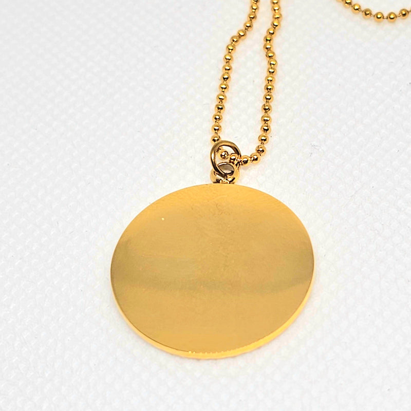 Engraved Pendant Arabic Name Necklace