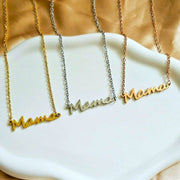 Mama Necklace - Gift for Mother - Gift for Mama-Custom Name Necklace-Sairahaz Jewelers