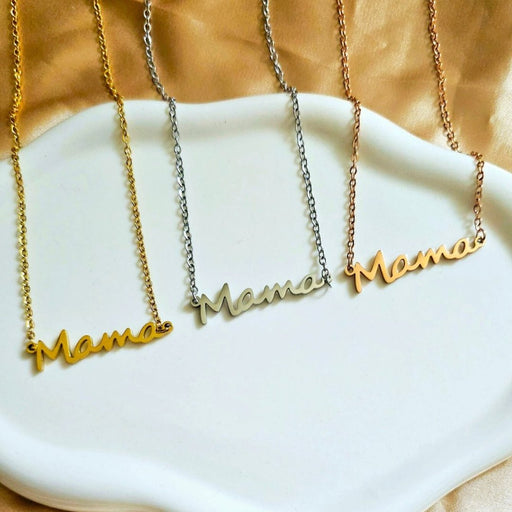 Mama Necklace - Gift for Mother - Gift for Mama-Custom Name Necklace-Sairahaz Jewelers