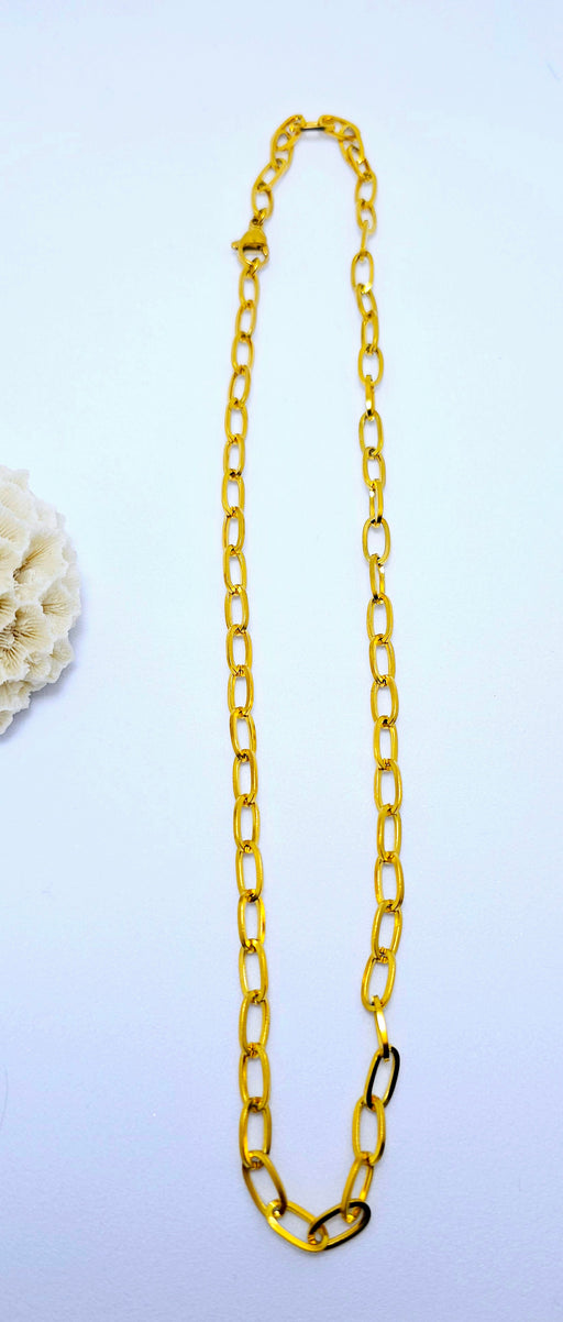 Gold Plated Paper Clip Necklace - Timeless Elegance Gift for her, gift for mom, gift for wife