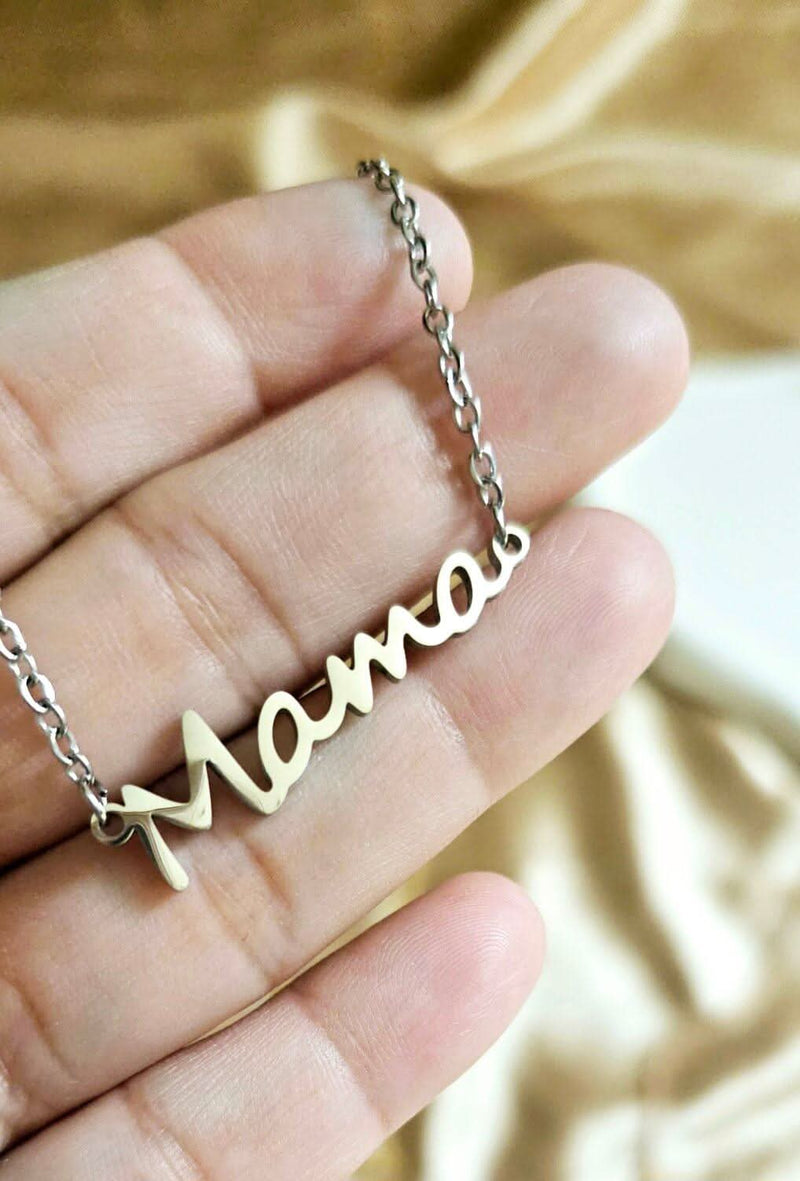 Mama Necklace - Gift for Mother - Gift for Mama-Custom Name Necklace-Sairahaz Jewelers