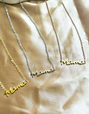 Mama Necklace - Gift for Mother - Gift for Mama-Custom Name Necklace-Sairahaz Jewelers