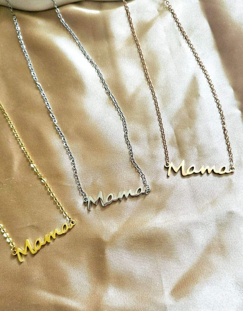 Mama Necklace - Gift for Mother - Gift for Mama-Custom Name Necklace-Sairahaz Jewelers