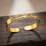 Couple name bracelet personalized for two by Sairahaz