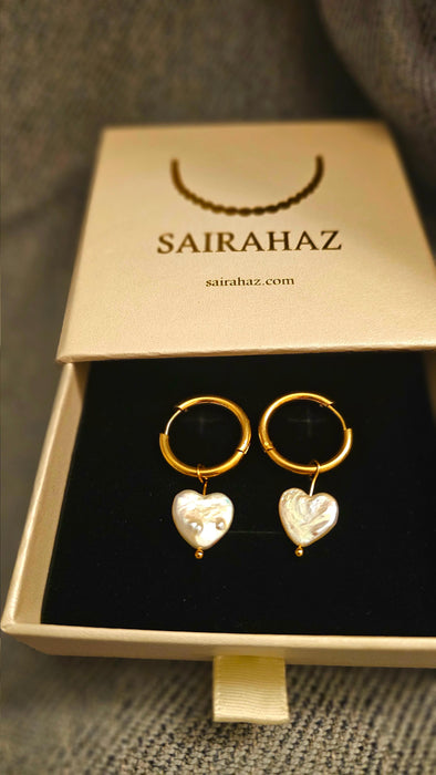 Shop Heart-Shaped Pearl Earrings