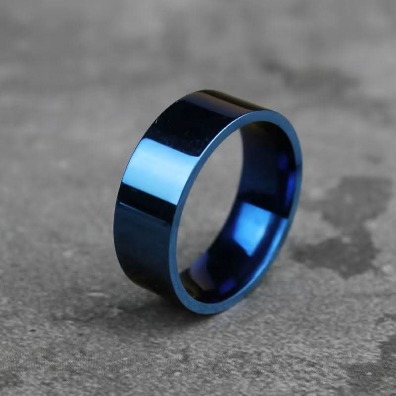 Comfort Fit 18Kt Gold IP Plain Stainless Steel Ring-Rings-Sairahaz Jewelers