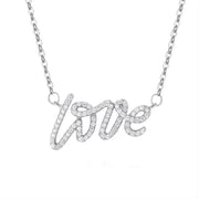 CZ Name Necklace 925 Sterling Silver-Custom Name Necklace-Sairahaz Jewelers