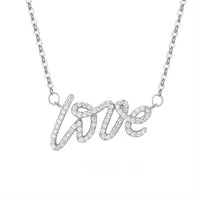 CZ Name Necklace 925 Sterling Silver-Custom Name Necklace-Sairahaz Jewelers