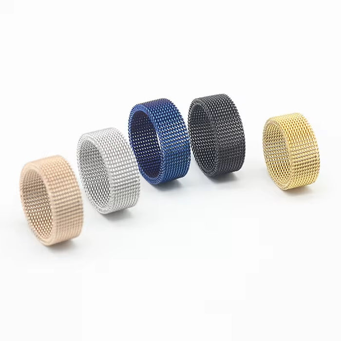 Woven Flexible Plain Stainless Steel Mesh Ring